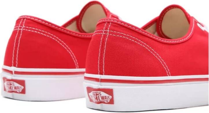 Vans Authentieke Skateboard Sneakers Red Heren