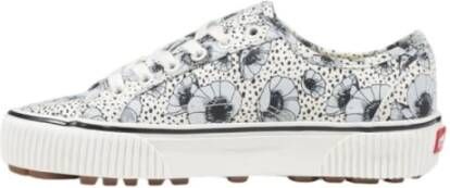 Vans Bloemen Leren Plateau Sneakers