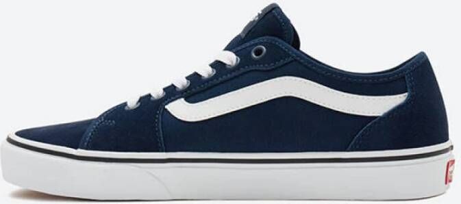 Vans Zwarte Suède Lifestyle Sneakers Filmore Decon Blue Heren