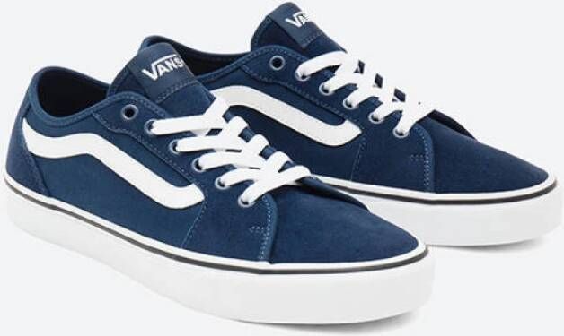 Vans Zwarte Suède Lifestyle Sneakers Filmore Decon Blue Heren