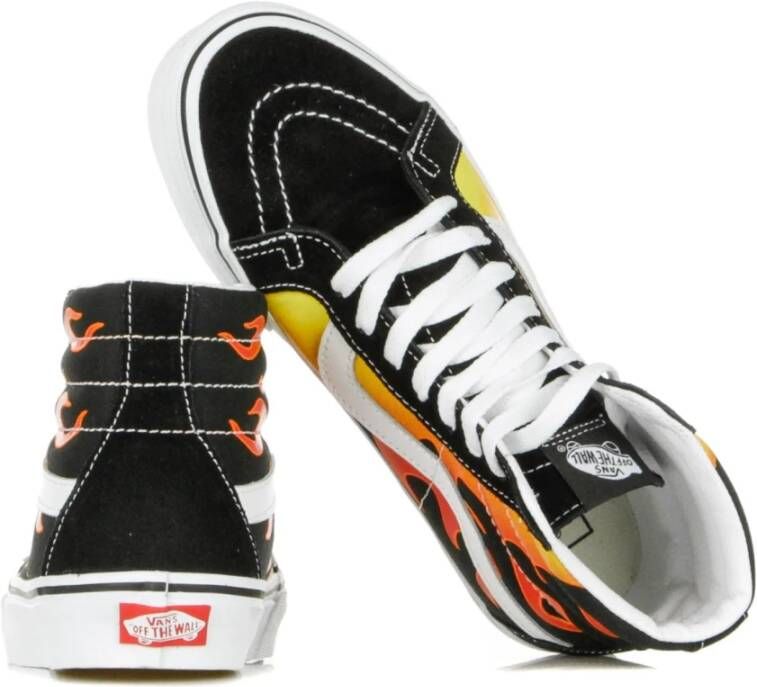 Vans Flame Print High Top Sneaker Multicolor Heren