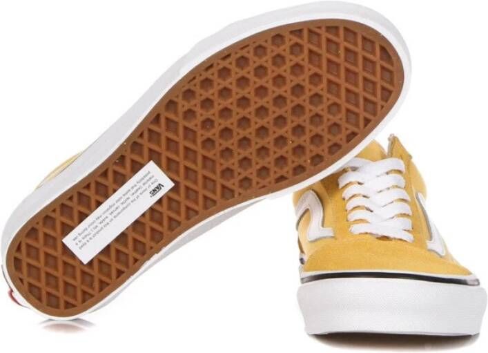 Vans Flax Lage Sneaker met Iconische Band Yellow Heren