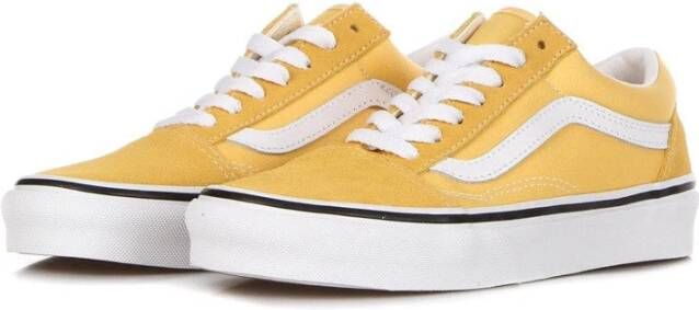 Vans Flax Lage Sneaker met Iconische Band Yellow Heren