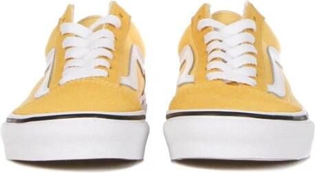 Vans Flax Lage Sneaker met Iconische Band Yellow Heren