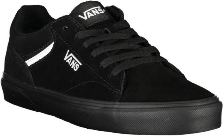 Vans Geborduurde Sportsneaker met Contrastdetails Black Heren