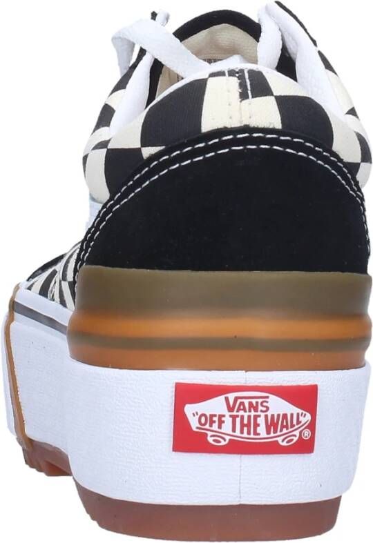 Vans Gestapelde Canvas Sneakers Black Dames