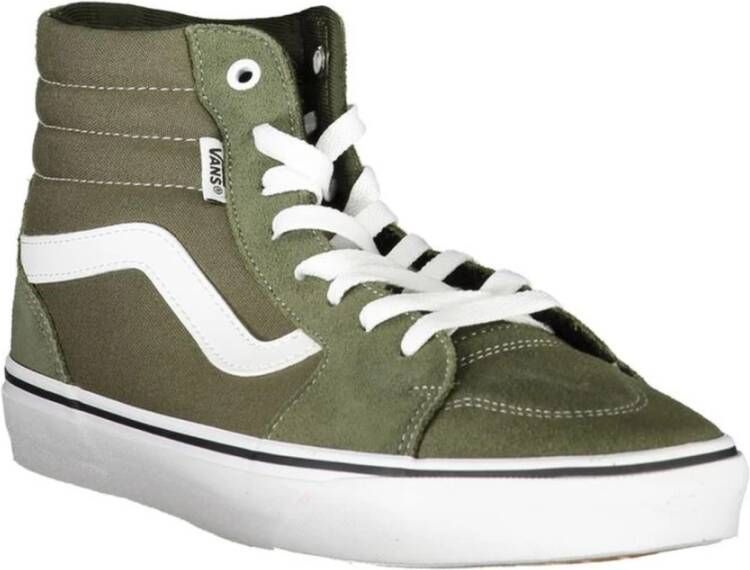 Vans Groene hoge sneakers met contrastdetails Green Heren