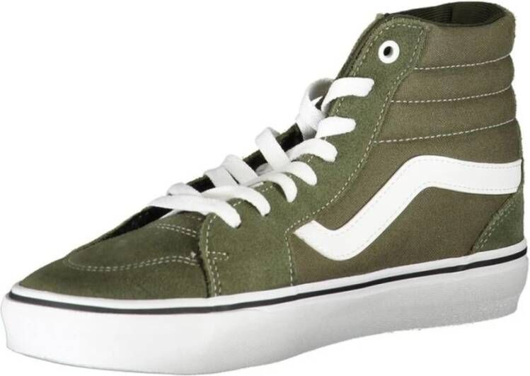 Vans Groene hoge sneakers met contrastdetails Green Heren