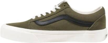 Vans Groene Leren Platform Sneakers