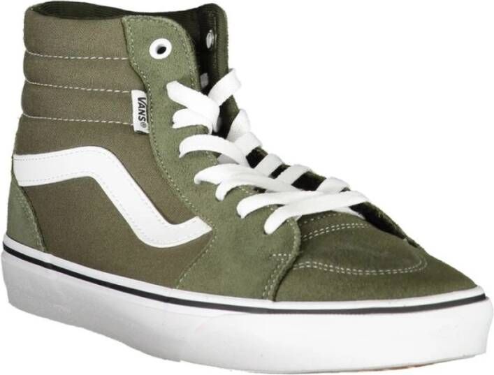 Vans Groene Polyester Sneaker met Veters Green Heren