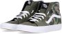 Vans Hoge Camo Sneaker Olijf Wit Multicolor Heren - Thumbnail 3