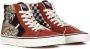Vans Hoge Top Slangenprint Sneakers Red Heren - Thumbnail 9
