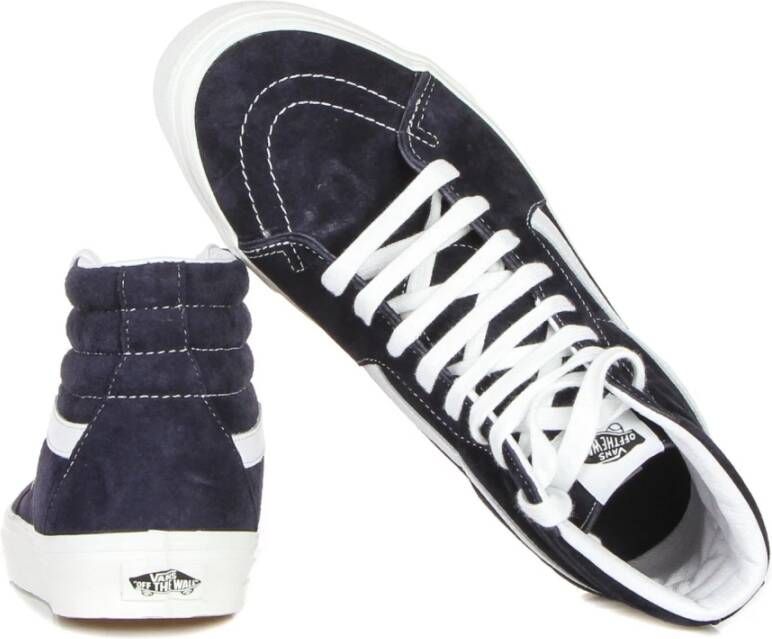 Vans Hoge Sneaker Mid Blauw Wit Blue Heren