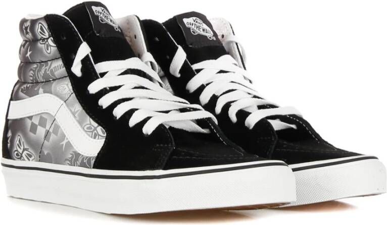Vans Hoge Sneaker Zwart Wit All Over Print Black Heren