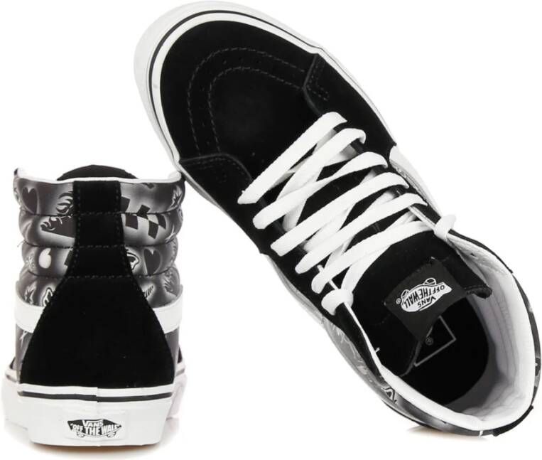 Vans Hoge Sneaker Zwart Wit All Over Print Black Heren