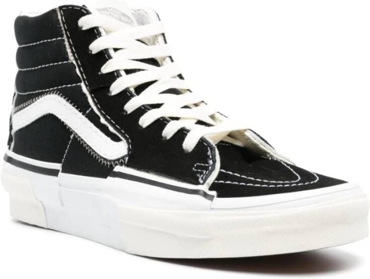 Vans Hoge Top Skate Schoenen Zwart Wit Black Unisex