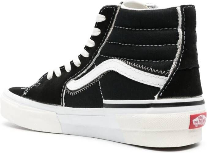 Vans Hoge Top Skate Schoenen Zwart Wit Black Unisex