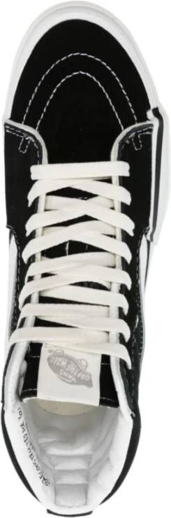 Vans Hoge Top Skate Schoenen Zwart Wit Black Unisex