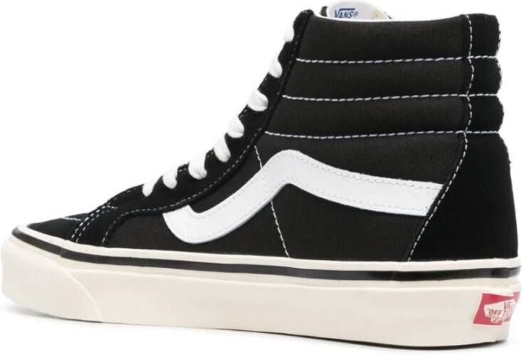 Vans Hoge Top Sneakers Zwart Wit Black Unisex