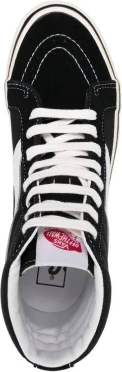 Vans Hoge Top Sneakers Zwart Wit Black Unisex