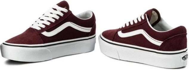 Vans Klassieke leren ronde neus sneakers