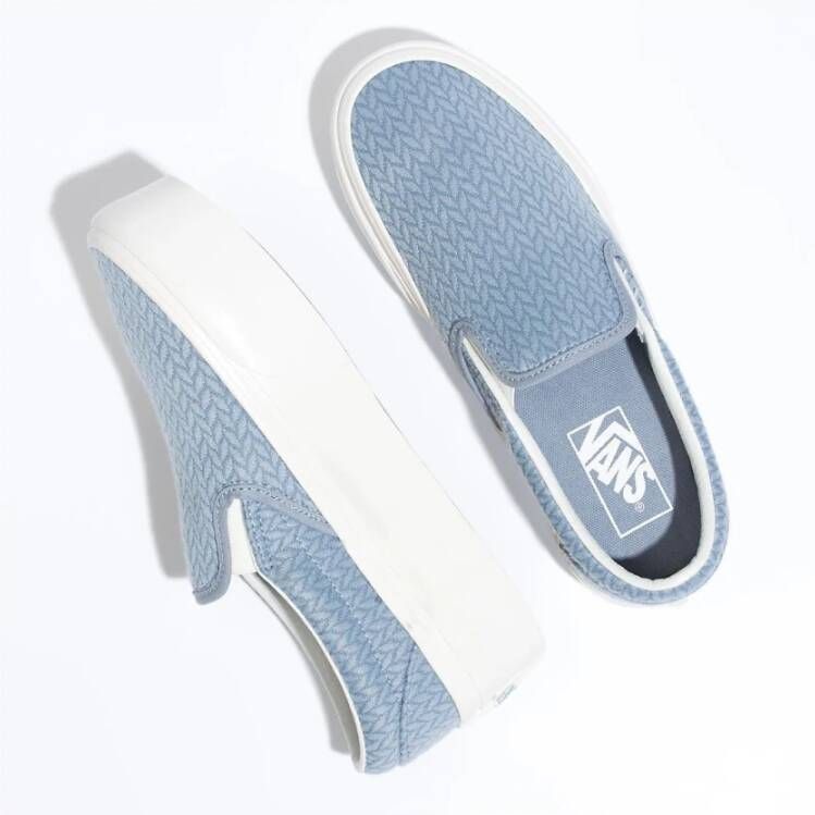 Vans Kleurrijke Slip-On Platform Schoenen Blue Dames