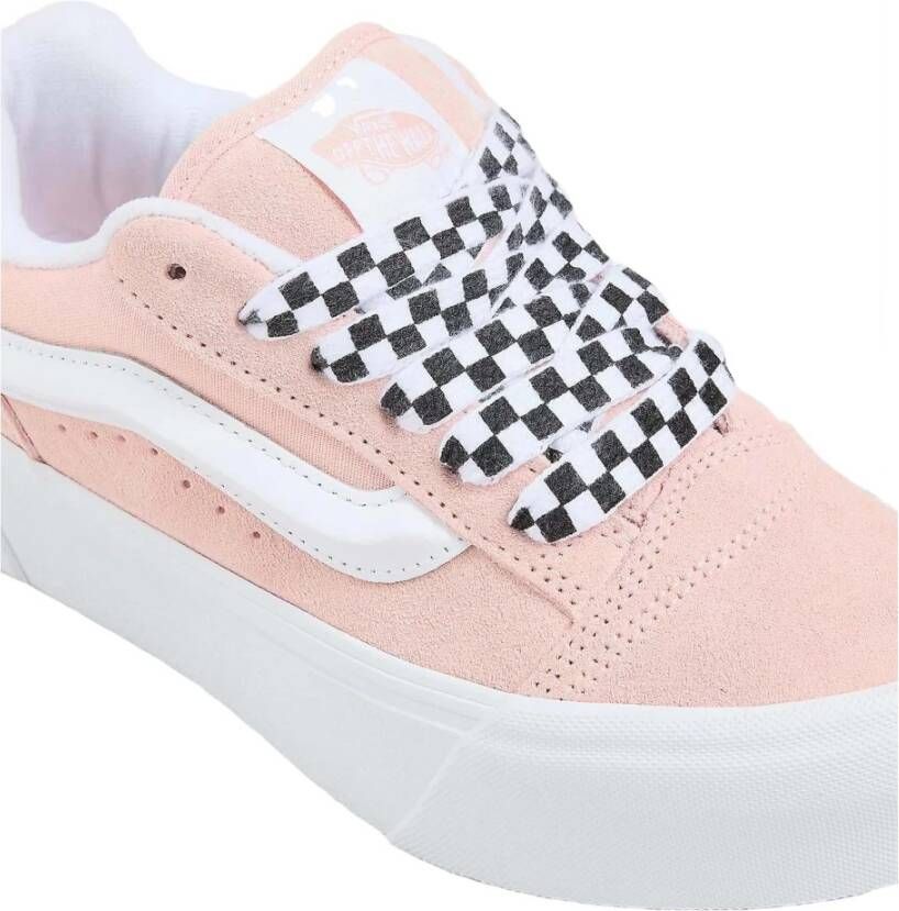 Vans Dames Leren Sneakers Herfst Winter Collectie Pink Dames