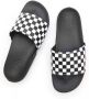 Vans Ruit Slide-on Pantoffels True Wit Zwart Black - Thumbnail 6