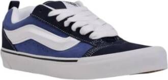 Vans Leren Sneaker Mannen Collectie Blue Heren