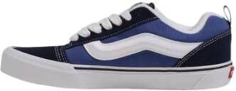Vans Leren Sneaker Mannen Collectie Blue Heren