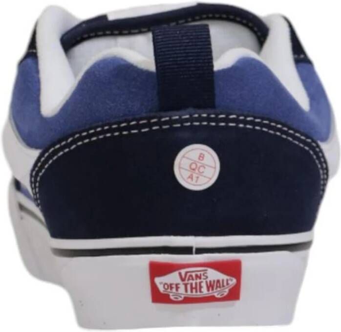 Vans Leren Sneaker Mannen Collectie Blue Heren