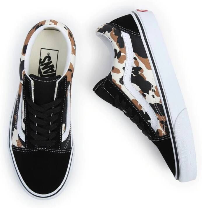Vans Leren sneakers met ronde neus en rubberen zool