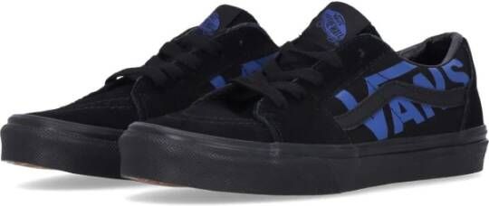 Vans Logo Lage Sneakers Zwart Blauw Black Heren