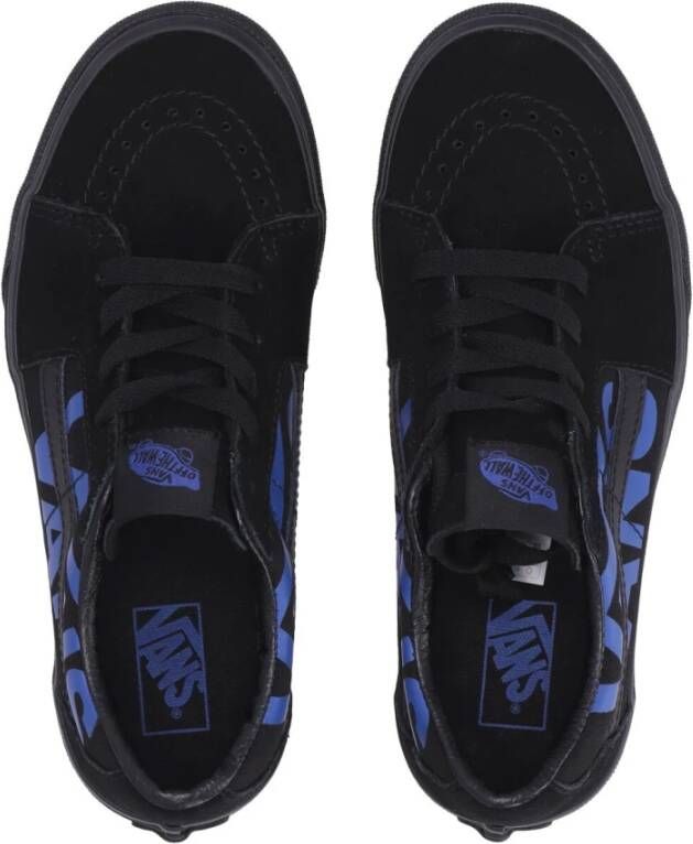 Vans Logo Lage Sneakers Zwart Blauw Black Heren