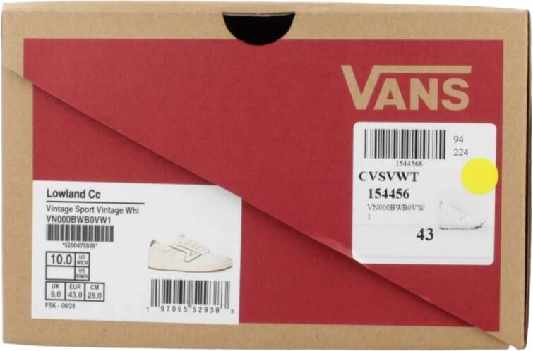 Vans Lowland Sneakers White Heren