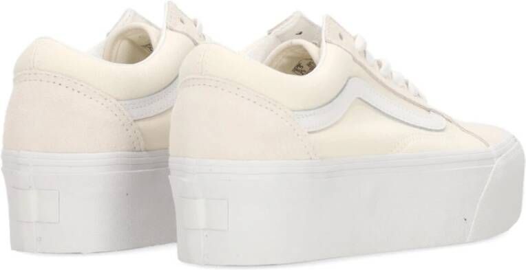 Vans Marshmallow Lage Sneaker met Platform Beige Dames