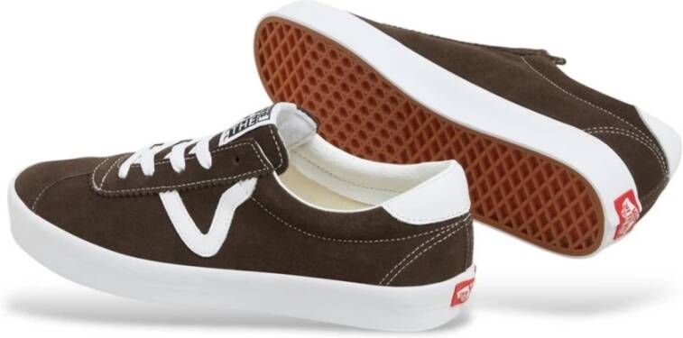 Vans Moderne Leren Sneakers met Rubberen Zool
