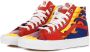 Vans Rood Blauw Hoge Sneakers Met Print Multicolor Heren - Thumbnail 3