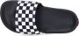 Vans Ruit Slide-on Pantoffels True Wit Zwart Black - Thumbnail 8
