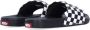 Vans Ruit Slide-on Pantoffels True Wit Zwart Black - Thumbnail 12
