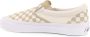 Vans Ruit Slip-On Canvas Sneakers Beige Heren - Thumbnail 3