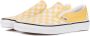 Vans Ruitpatroon Instap Lage Schoen Lijnzaad Wit Yellow - Thumbnail 7