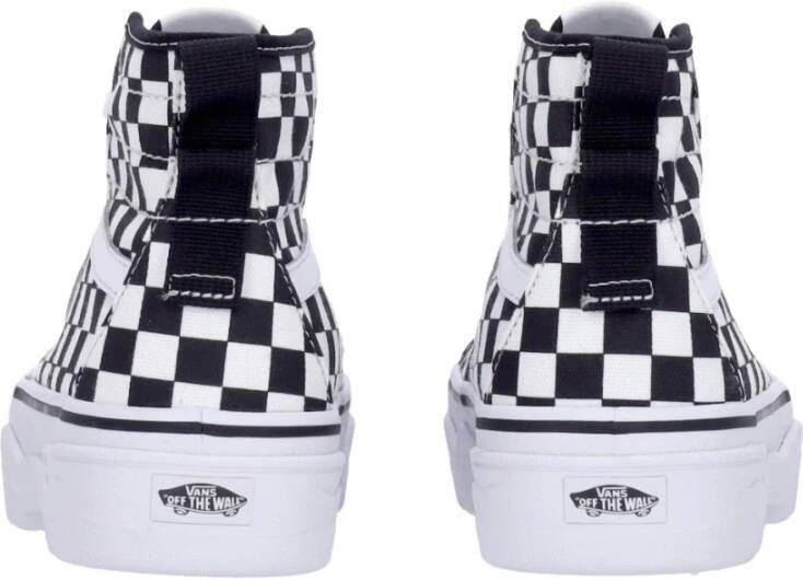 Vans Ruitpatroon Sk8-hi Dames Hoge Sneaker White Dames