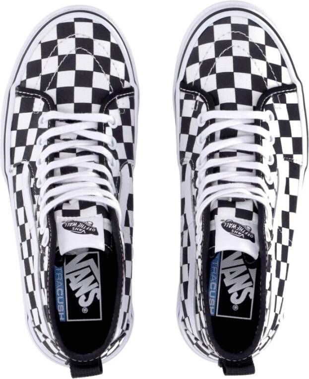 Vans Ruitpatroon Sk8-hi Dames Hoge Sneaker White Dames