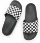 Vans Ruit Slide-on Pantoffels True Wit Zwart Black Heren - Thumbnail 6