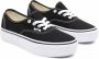 Vans Ua Authentic Platform Dames Schoenen Black Textil Leer - Thumbnail 12