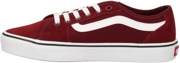 Vans Skateboarding Spirit Leren Sneakers Red Heren