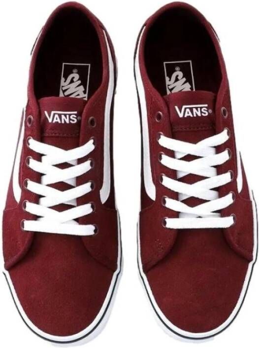 Vans Skateboarding Spirit Leren Sneakers Red Heren