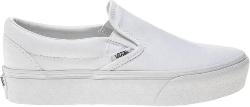 Vans Slip op platformtrainers Wit Dames