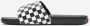 Vans Ruit Slide-on Pantoffels True Wit Zwart Black Heren - Thumbnail 3